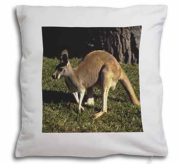Kangaroo Soft White Velvet Feel Scatter Cushion