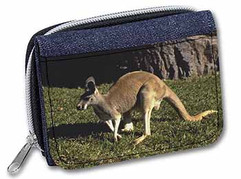 Kangaroo Unisex Denim Purse Wallet