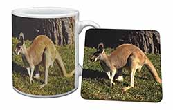 Kangaroo Mug and Coaster Set