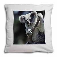Cute Koala Bear Soft White Velvet Feel Scatter Cushion
