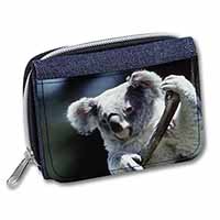 Cute Koala Bear Unisex Denim Purse Wallet