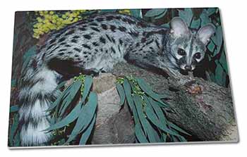 Wild Genet Cat Wildlife Print Extra Large Toughened Glass Cutting, Chopping Boar