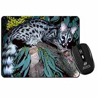 Wild Genet Cat Wildlife Print Computer Mouse Mat Christmas Gift Idea