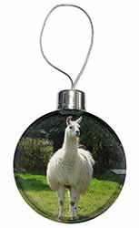 Llama Christmas Bauble