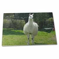 Large Glass Cutting Chopping Board Llama