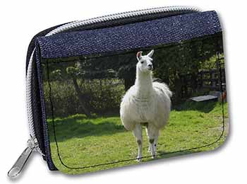 Llama Unisex Denim Purse Wallet