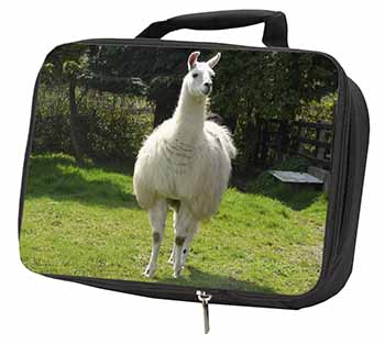 Llama Black Insulated School Lunch Box/Picnic Bag