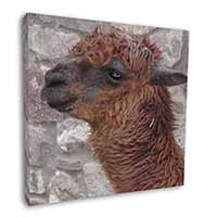 South American Llama Square Canvas 12"x12" Wall Art Picture Print