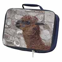 South American Llama Navy Insulated School Lunch Box/Picnic Bag