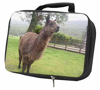 Llama Black Insulated School Lunch Box/Picnic Bag