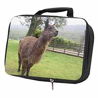 Llama Black Insulated School Lunch Box/Picnic Bag