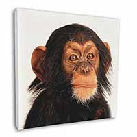Chimpanzee Square Canvas 12"x12" Wall Art Picture Print