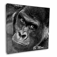 Be Mine! Gorilla Square Canvas 12"x12" Wall Art Picture Print