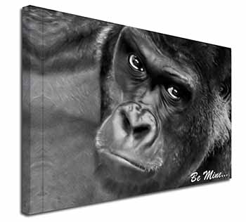 Be Mine! Gorilla Canvas X-Large 30"x20" Wall Art Print