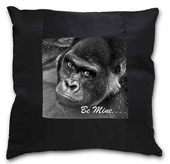 Be Mine! Gorilla Black Satin Feel Scatter Cushion