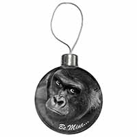 Be Mine! Gorilla Christmas Bauble
