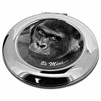 Be Mine! Gorilla Make-Up Round Compact Mirror