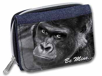 Be Mine! Gorilla Unisex Denim Purse Wallet