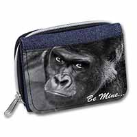 Be Mine! Gorilla Unisex Denim Purse Wallet