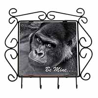 Be Mine! Gorilla Wrought Iron Key Holder Hooks