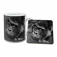 Be Mine! Gorilla Mug and Coaster Set