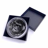 Be Mine! Gorilla Glass Paperweight in Gift Box