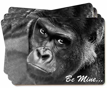 Be Mine! Gorilla Picture Placemats in Gift Box