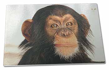 Large Glass Cutting Chopping Board Chimpanzee