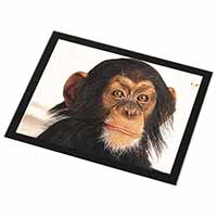 Chimpanzee Black Rim High Quality Glass Placemat