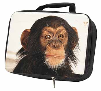 Chimpanzee Black Insulated School Lunch Box/Picnic Bag