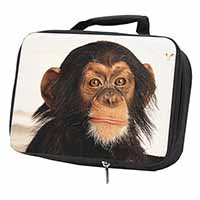 Chimpanzee Black Insulated School Lunch Box/Picnic Bag