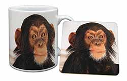 Chimpanzee Mug and Coaster Set