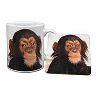 Chimpanzee Mug and Coaster Set