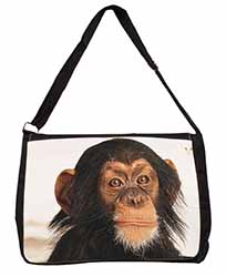 Chimpanzee Large Black Laptop Shoulder Bag School/College