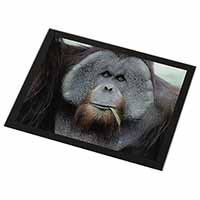 Handsome Orangutan Black Rim High Quality Glass Placemat