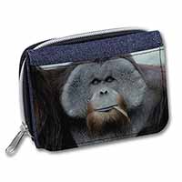 Handsome Orangutan Unisex Denim Purse Wallet