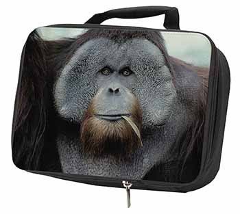 Handsome Orangutan Black Insulated School Lunch Box/Picnic Bag