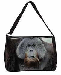 Handsome Orangutan Large Black Laptop Shoulder Bag School/College