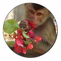 Monkey with Flowers Fridge Magnet Stocking Filler Christmas Gift