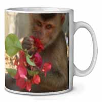 Monkey with Flowers Coffee/Tea Mug Christmas Stocking Filler Gift Idea