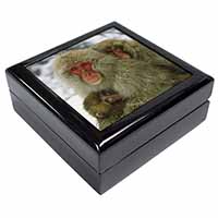 Monkey Family in Snow Keepsake/Jewellery Box