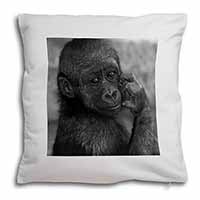 Baby Mountain Gorilla Soft White Velvet Feel Scatter Cushion - Advanta Group®