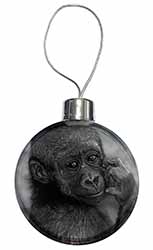 Baby Mountain Gorilla Christmas Bauble