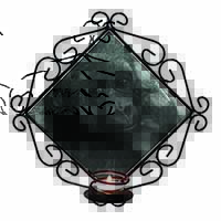 Baby Mountain Gorilla Wrought Iron Wall Art Candle Holder