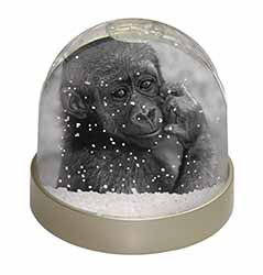 Baby Mountain Gorilla Snow Globe Photo Waterball