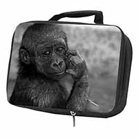 Baby Mountain Gorilla Black Insulated School Lunch Box/Picnic Bag