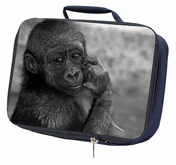 Baby Mountain Gorilla Navy Insulated School Lunch Box/Picnic Bag