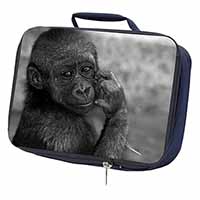 Baby Mountain Gorilla Navy Insulated School Lunch Box/Picnic Bag