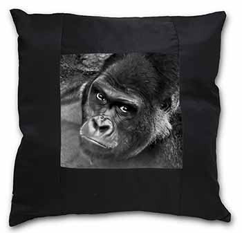 Gorilla Black Satin Feel Scatter Cushion