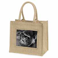 Gorilla Natural/Beige Jute Large Shopping Bag